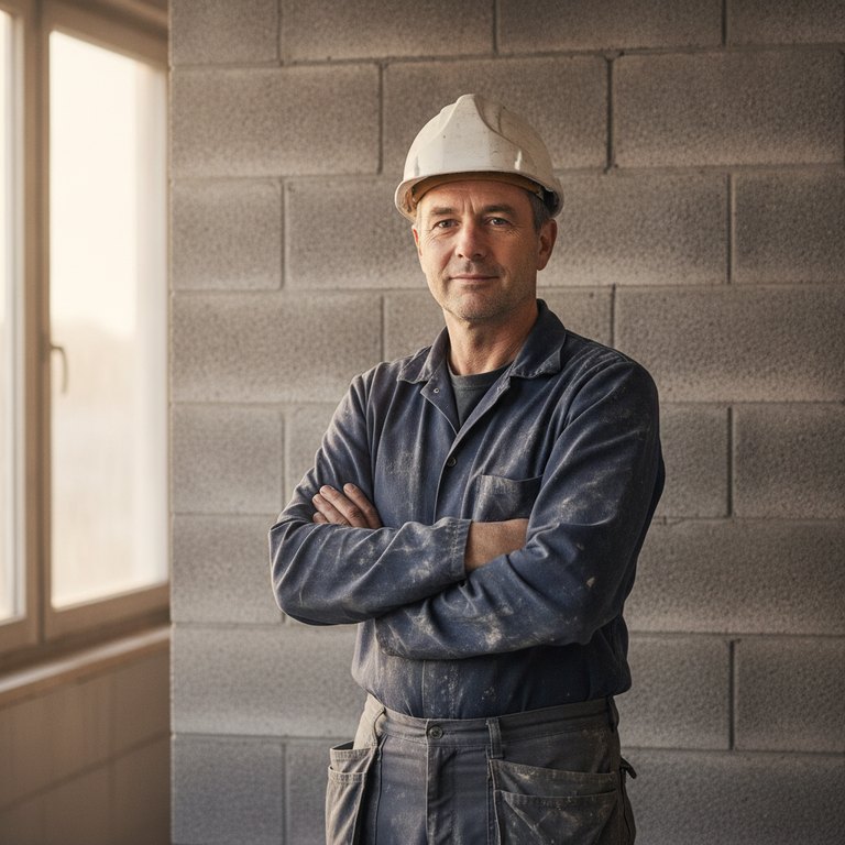 Portrait de Karim Sadaoui, maçon